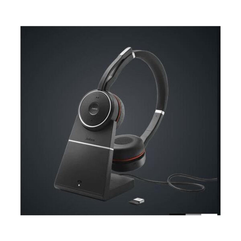 Jabra Evolve 75+ UC Stereo Headset Includes Charging Stand - Office Connect