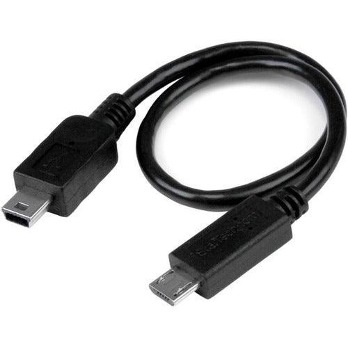 8in Micro USB to Mini USB OTG Cable M/M - Office Connect 2018