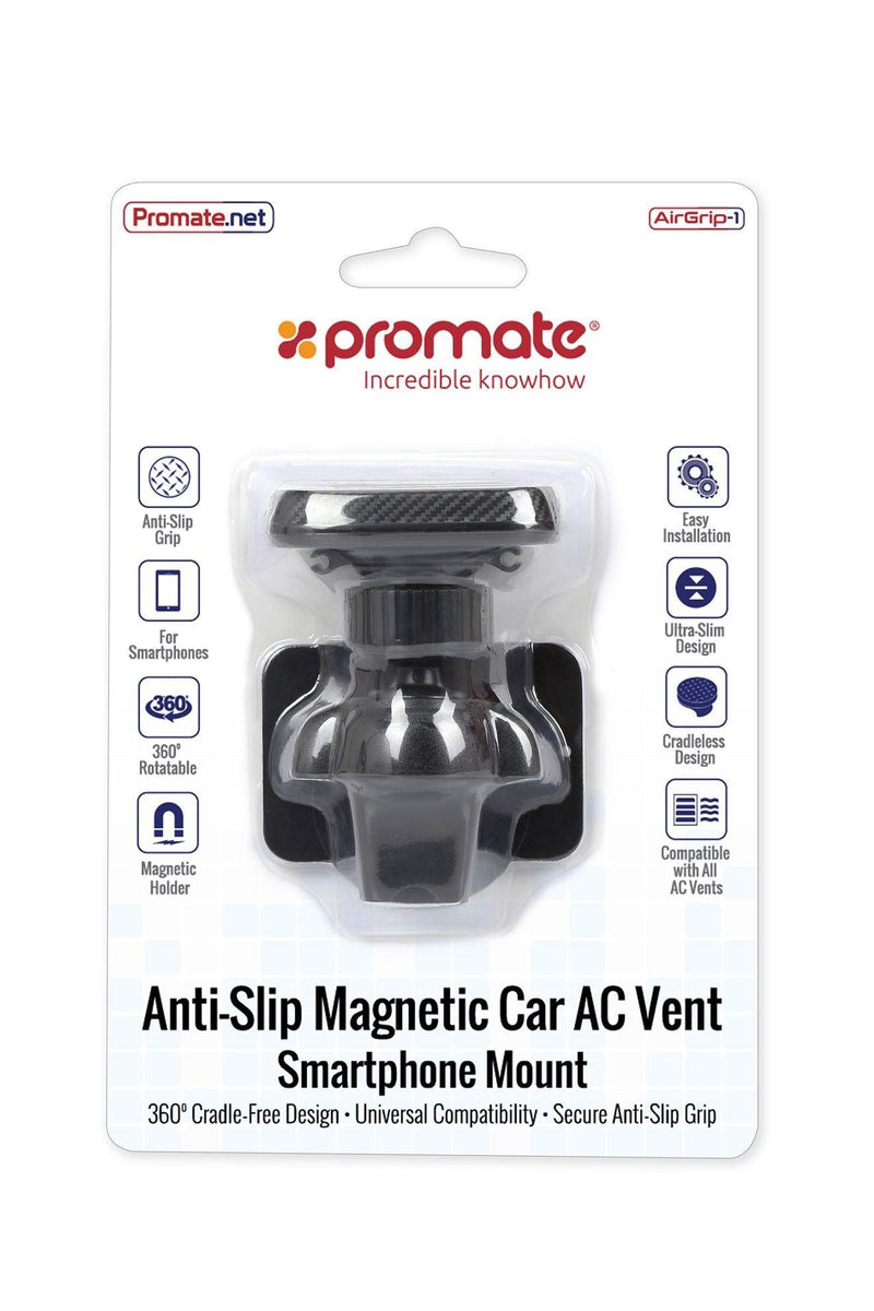 PROMATE Anti-Slip Magnetic AC Vent Smartphone Mount. - Office Connect