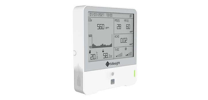 MILESIGHT LORAWAN 9 IN 1 INDOOR AMBIENCE MONITORING IOT SENSOR (O3 VERSION) - Office Connect 2018