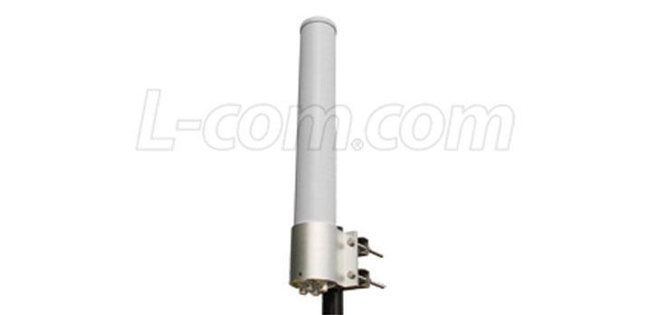 L-Com 2.4/ 5 GHz 6dBi Dual Band Dual Polarized Omni Antenna - Office Connect