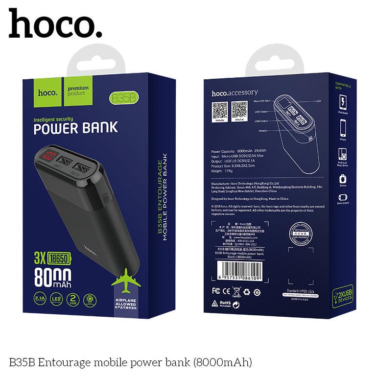 Hoco Power Bank B35b - 8000mAh - LED Display, 2A - Office Connect