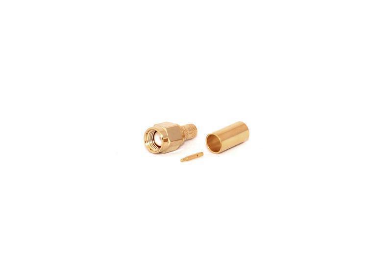 SMA Male CRIMP Connector for LMR195/RG58 - Office Connect