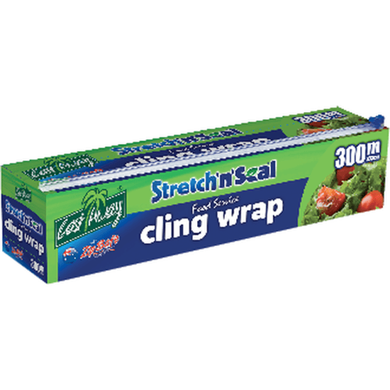 Stretch'n'Seal Foodservice Cling Wrap | ZipSafe Dispenser Pack | 33 cm wide - 300 metres