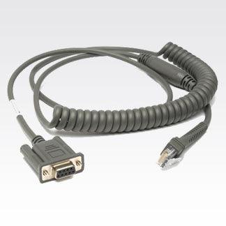 ZEBRA CABLE DATA SCANNER RS232 DB9F COILED 2.8M - Office Connect