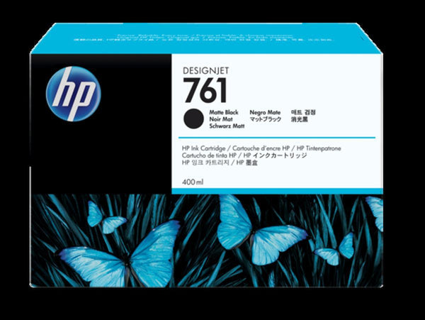 HP 761 400ml Matte Black Ink Cartridge - Office Connect