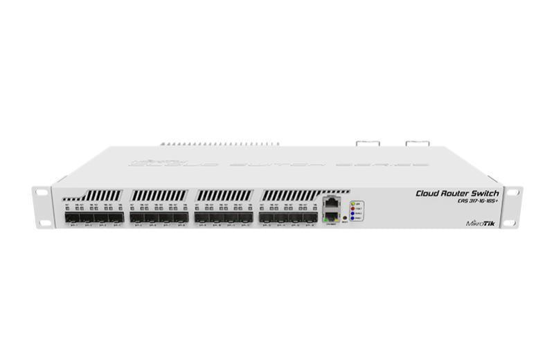 MikroTik CRS317-1G-16S+RM Cloud Router Switch with 16 x  SFP+ 10Gbps Fibre Ports - Office Connect
