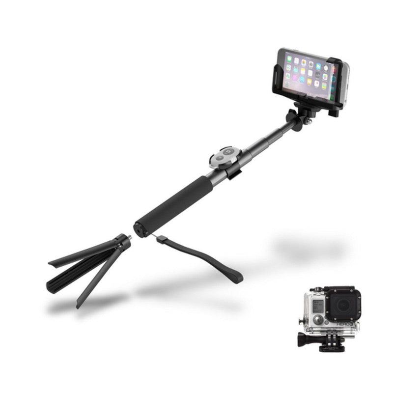 CYGNETT BLUETOOTH SELFIE POLE WORKS WITH PHONES & GOPRO - Office Connect