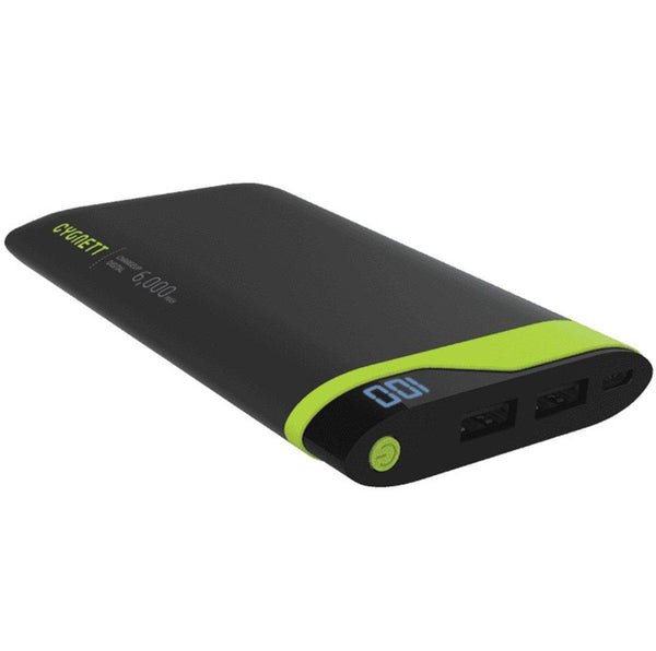 Cygnett ChargeUp Digital 6000mAh 2 Port 2.1A - Green Grey - Office Connect