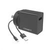 CYGNETT POWERPLUS 12W + LIGHTNING TO USB-A CABLE - AU BLACK - Office Connect