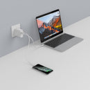 POWERPLUS 60W USB-C/12W USB-A + 1.5M C-C CABLE EU/UK/AUWHITE - Office Connect