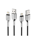 CYGNETT ARMORED LIGHTNING TO USB-A CABLE 2M - BLACK - Office Connect