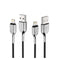 CYGNETT ARMORED LIGHTNING TO USB-A CABLE 1M - BLACK - Office Connect