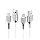 CYGNETT ARMORED LIGHTNING TO USB-A CABLE 2M -WHITE - Office Connect