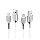 CYGNETT ARMORED LIGHTNING TO USB-A CABLE 1M - WHITE - Office Connect