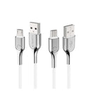 CYGNETT ARMORED MICRO TO USB-A CABLE 2M -WHITE - Office Connect