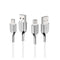 CYGNETT ARMORED MICRO TO USB-A CABLE 2M -WHITE - Office Connect