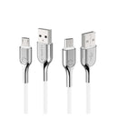 CYGNETT ARMORED MICRO TO USB-A CABLE 3M -WHITE - Office Connect