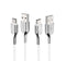 Cygnett Armored 2.0 USB-C to USB-A(3A/60W )Cable 10cm -White - Office Connect