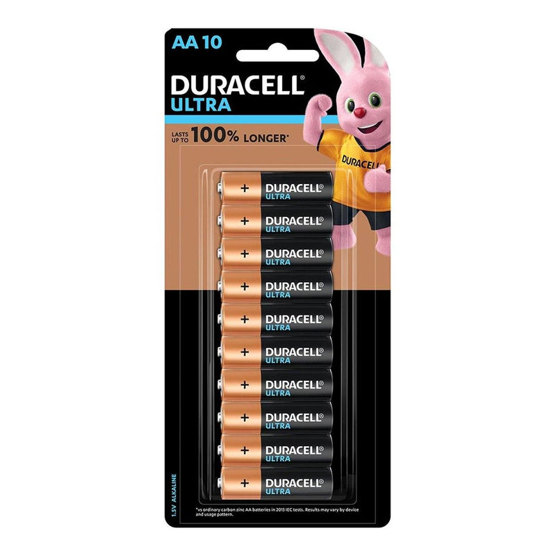 Duracell Ultra Alkaline AA Battery Pack of 10 - Office Connect