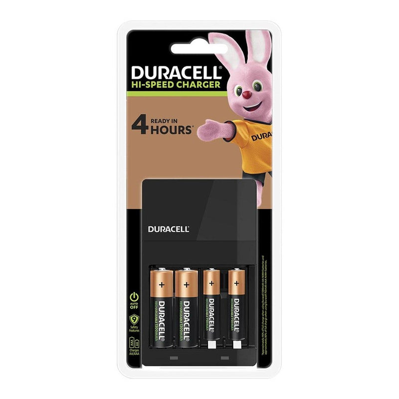 Duracell Hi-Speed Battery Charger + 2 AA, 2 AAA - Office Connect