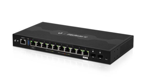 Ubiquiti EdgeRouter 12 10-Port Gigabit Router and 2 SFP Ports - Office Connect