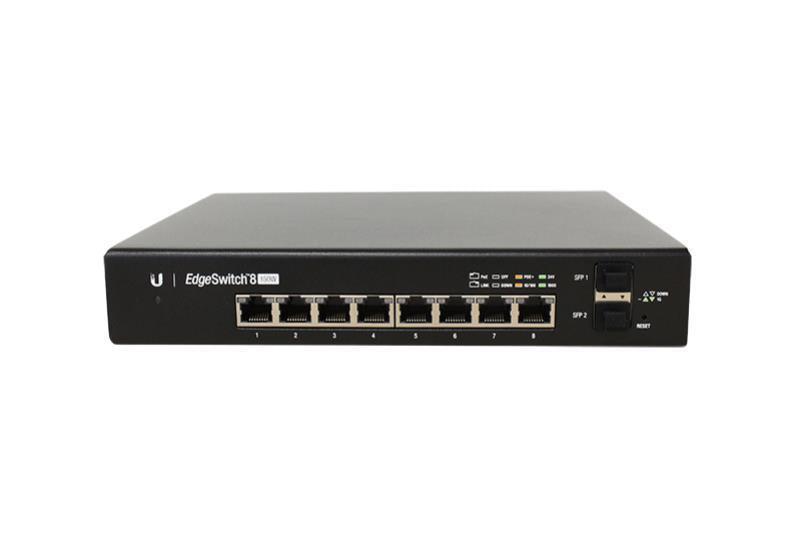 Ubiquiti EdgeSwitch 8 Port 150W Managed PoE Switch - Office Connect