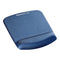 Fellowes PlushTouch Wrist Rest Mouse Pad Blue - Office Connect