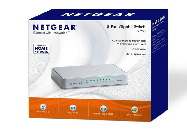NETGEAR GS208 8-Port Gigabit Unmanaged - Office Connect