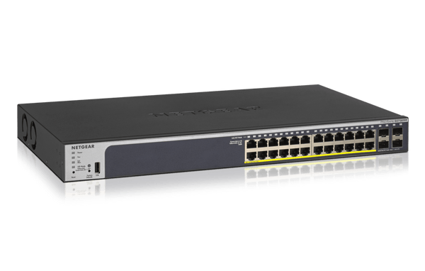NETGEAR 24-Port 380W Gigabit PoE+ Ethernet Smart Managed - Office Connect
