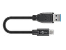 Goobay USB-C to USB A 3.0 cable black  0.15m - Office Connect 2018
