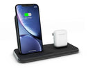 ZENS Aluminium Dual Wireless Charger+Dock+USB 10W Black - Office Connect 2018