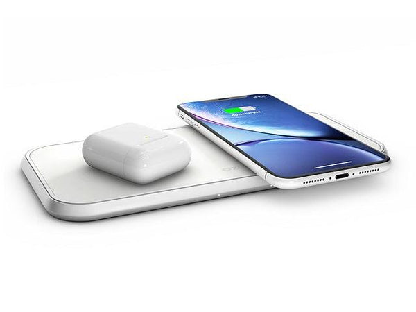 ZENS Aluminium Dual Wireless Charger 10W (2-1 Charger) - Office Connect 2018