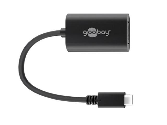 Goobay USB-C- VGA adapter black  0.2m - Office Connect 2018
