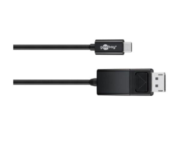 Goobay USB-C- DispPort adapt cable (4k 60 Hz) black  1.20m - Office Connect 2018