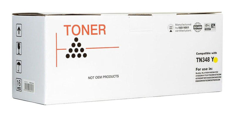 Icon Compatible Brother TN348 Yellow Toner Cartridge - Office Connect