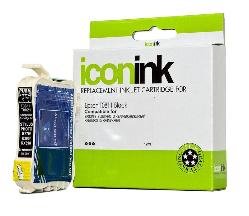 Icon Compatible Epson T0811 Black 81N Ink Cartridge - Office Connect