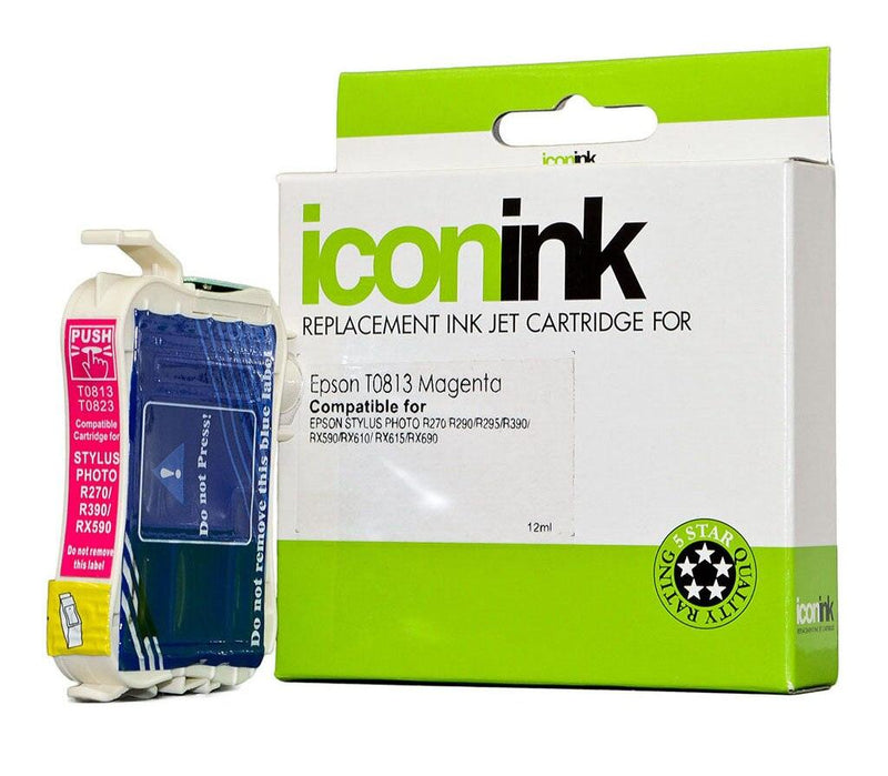 Icon Compatible Epson T0813 Magenta 81N Ink Cartridge - Office Connect