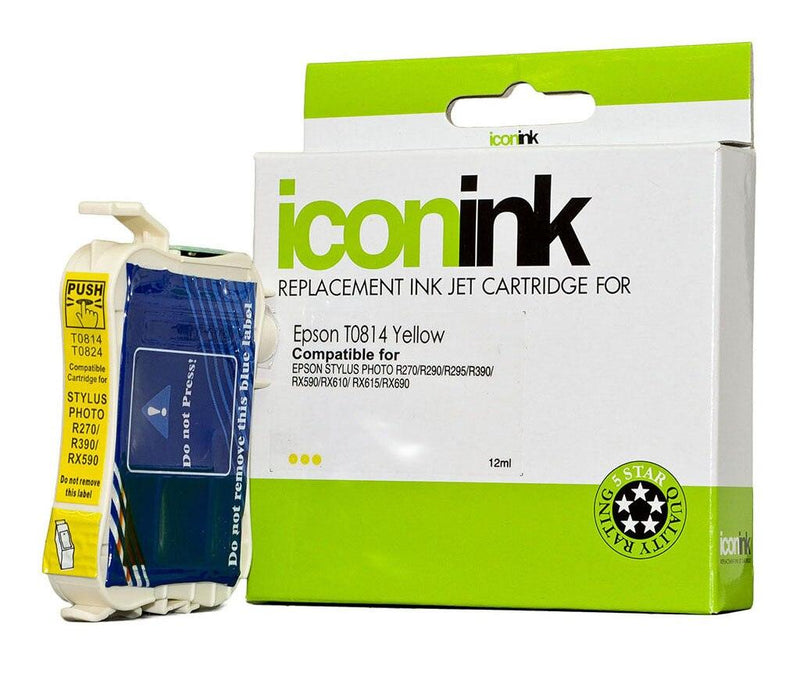 Icon Compatible Epson T0814 Yellow 81N Ink Cartridge - Office Connect