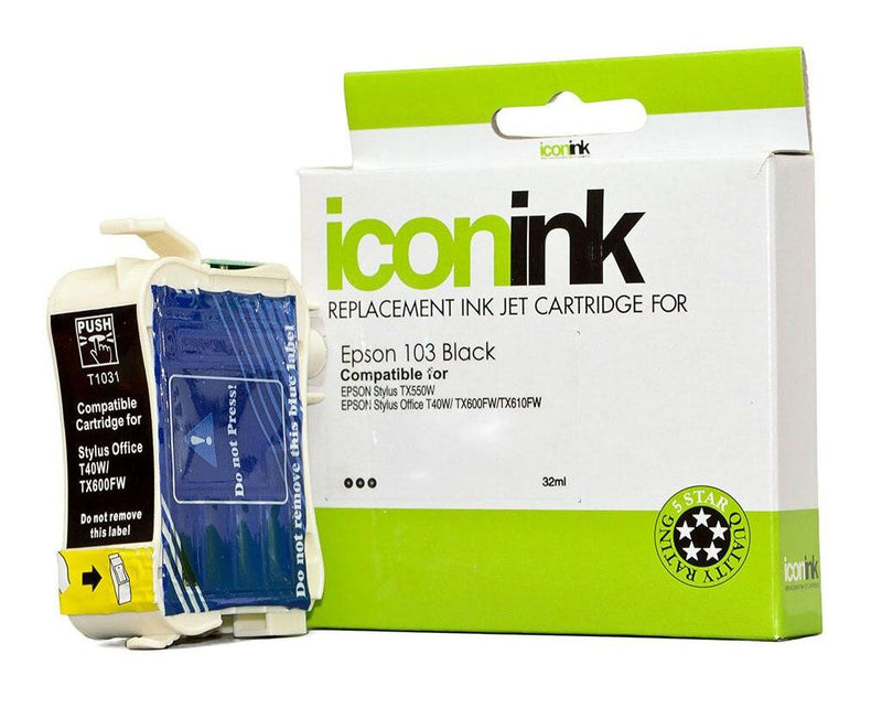 Icon Compatible Epson 103 Black Ink Cartridge - Office Connect