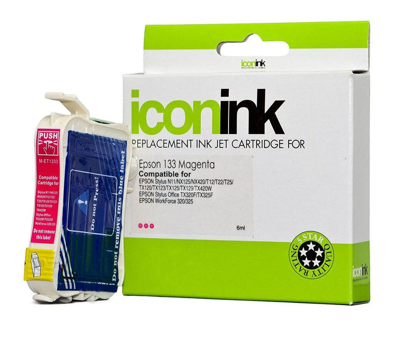 Icon Compatible Epson 133 Magenta Ink Cartridge - Office Connect