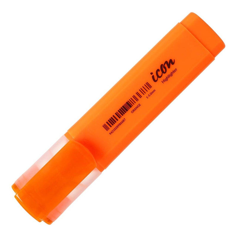 Icon Highlighter Chisel Tip Orange - Office Connect