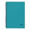 Icon Spiral Notebook A5 PP Cover Aqua 200 pg - Office Connect