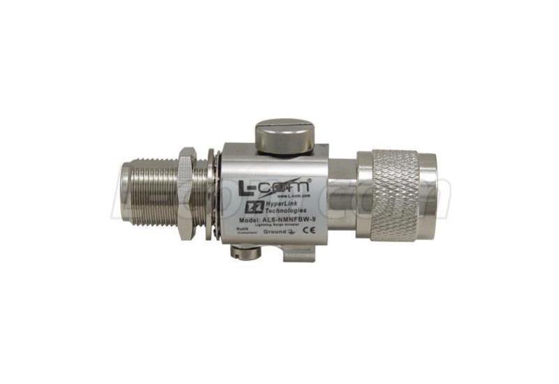 L-com N-Male to N-Female Bulkhd 6GHz 90V Lightning Protector - Office Connect