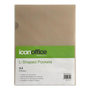 Icon L Shaped Pockets A4 Mixed Colours Pack 10 - Office Connect