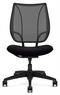HUMANSCALE CHAIR LIBERTY ARMLESS MESH OXYGEN BLK - Office Connect