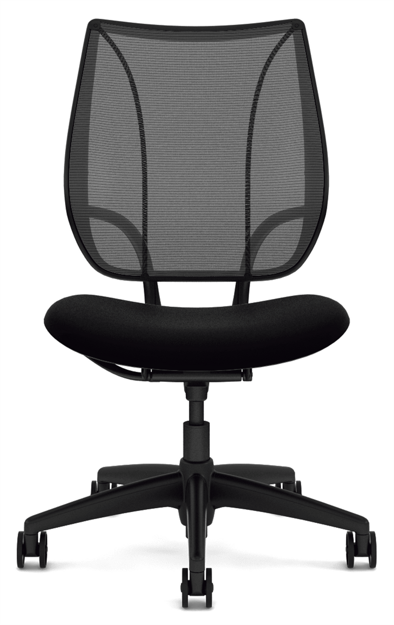 HUMANSCALE CHAIR LIBERTY ARMLESS MESH OXYGEN BLK - Office Connect