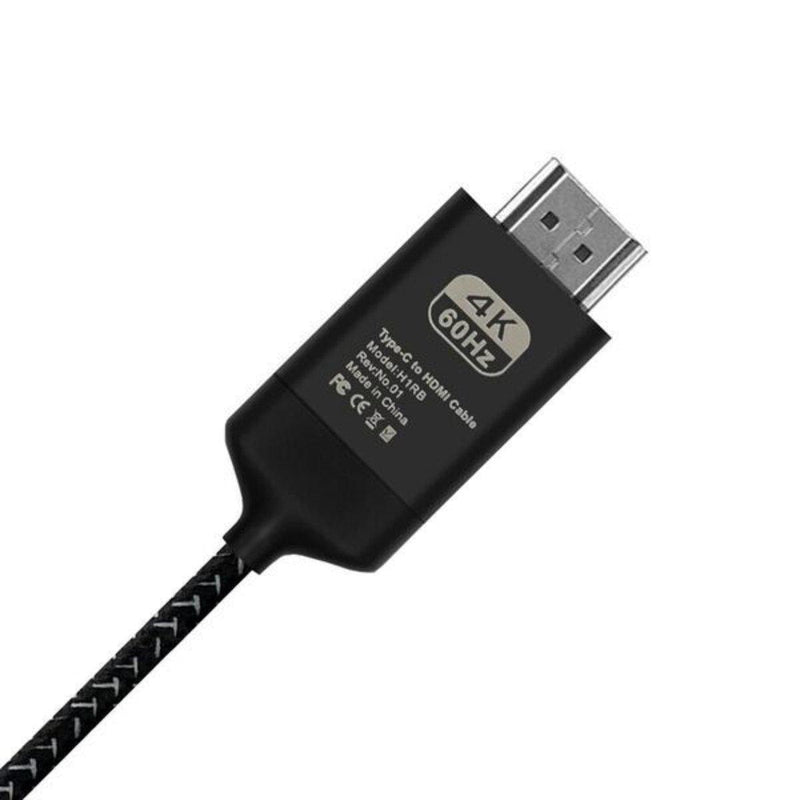 MOYORK CORD 1m USB-C to HDMI A Male Nylon Cable- Raven Black - Office Connect