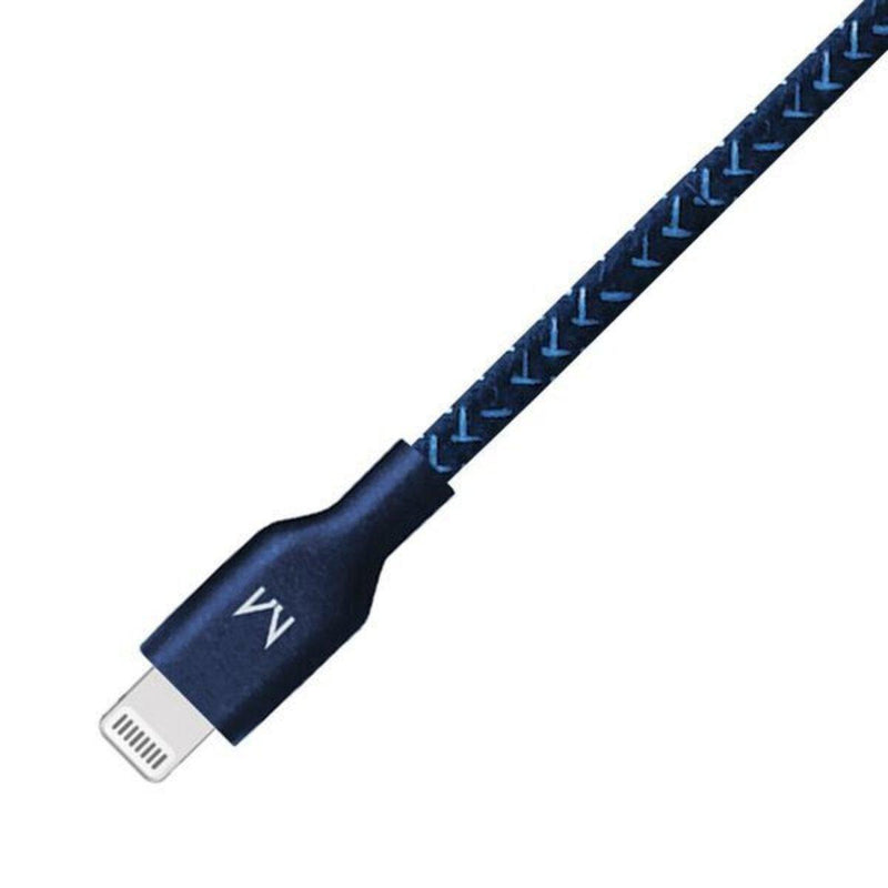 MOYORK CORD 2m Lightning to USB-A Nylon Cable- Midnight Blue - Office Connect