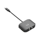 MOYORK Lynk USB-C Adapter RJ45 + x2 USB-A - Space Grey - Office Connect